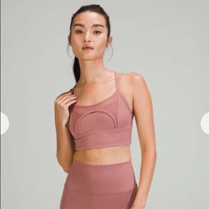 NWT Lululemon Spiced Chai Nulu and Mesh Yoga Bra **Light Support, A/B Cups